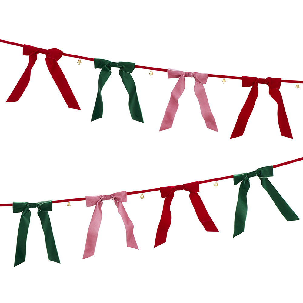 Picture of Velvet Bow Bell Garland
