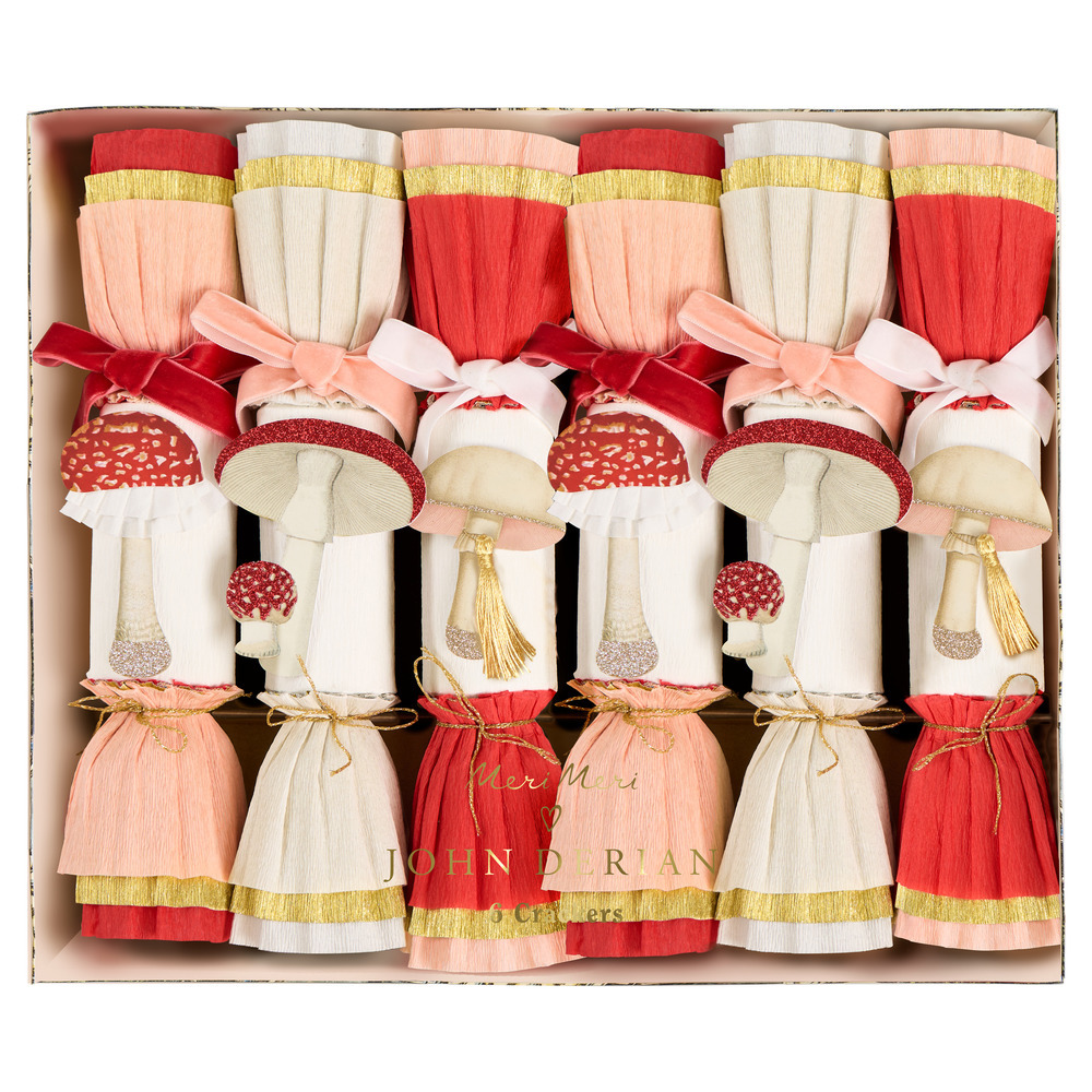 Picture of Meri Meri x John Derian Mushroom Crackers (x 6)
