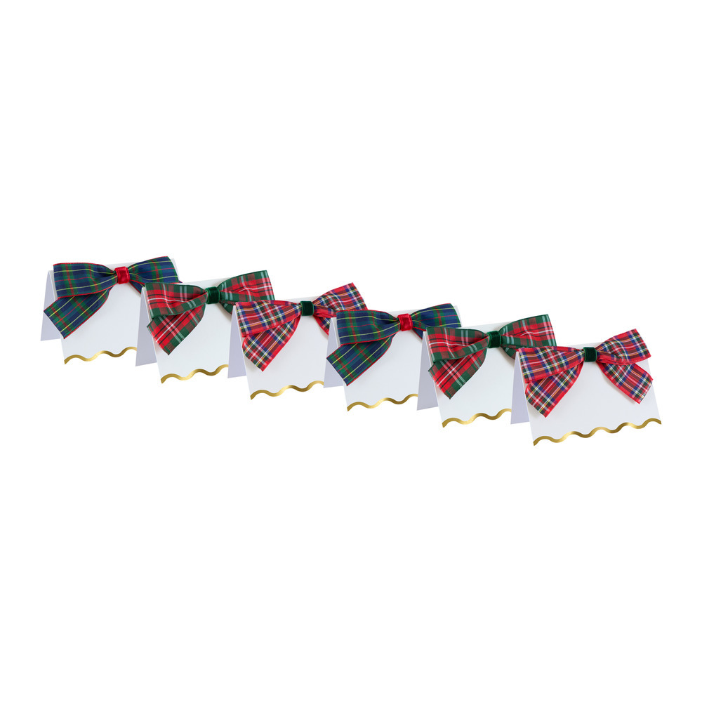 Picture of Plaid Place Cards (x 6)