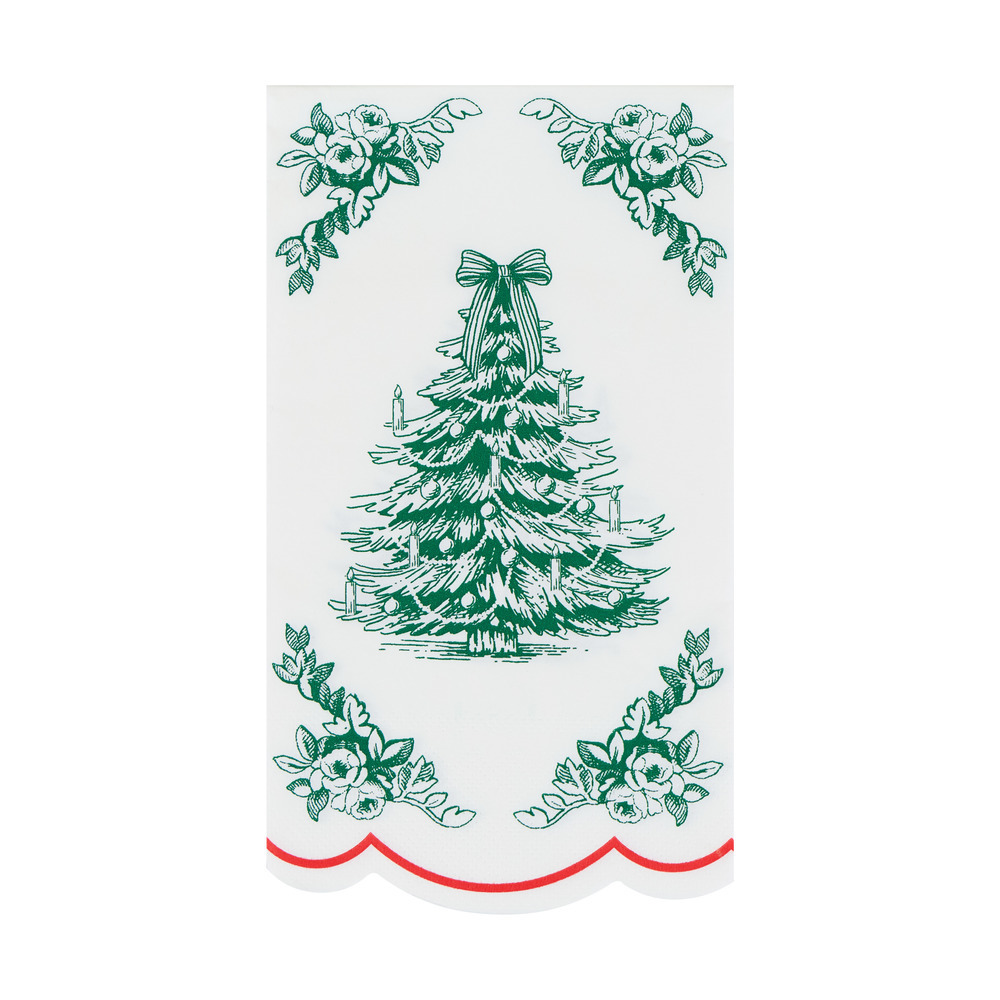 Picture of Toile De Jouy Christmas Guest Towels (x 16)