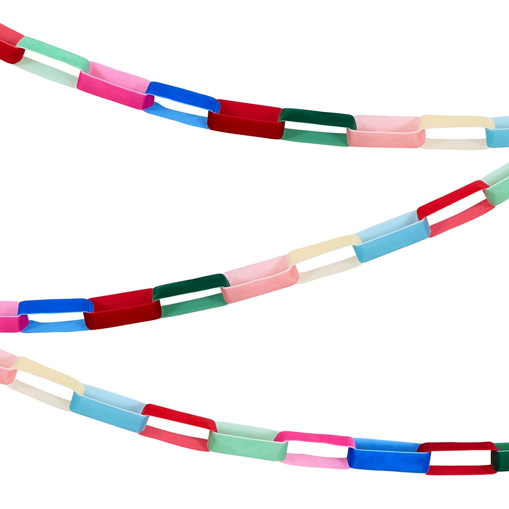Picture of Bright Velvet Chain Link Garland