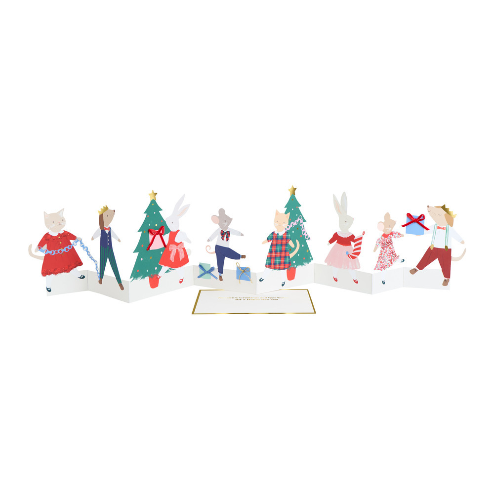 Picture of Christmas Animal Friends Concertina Card