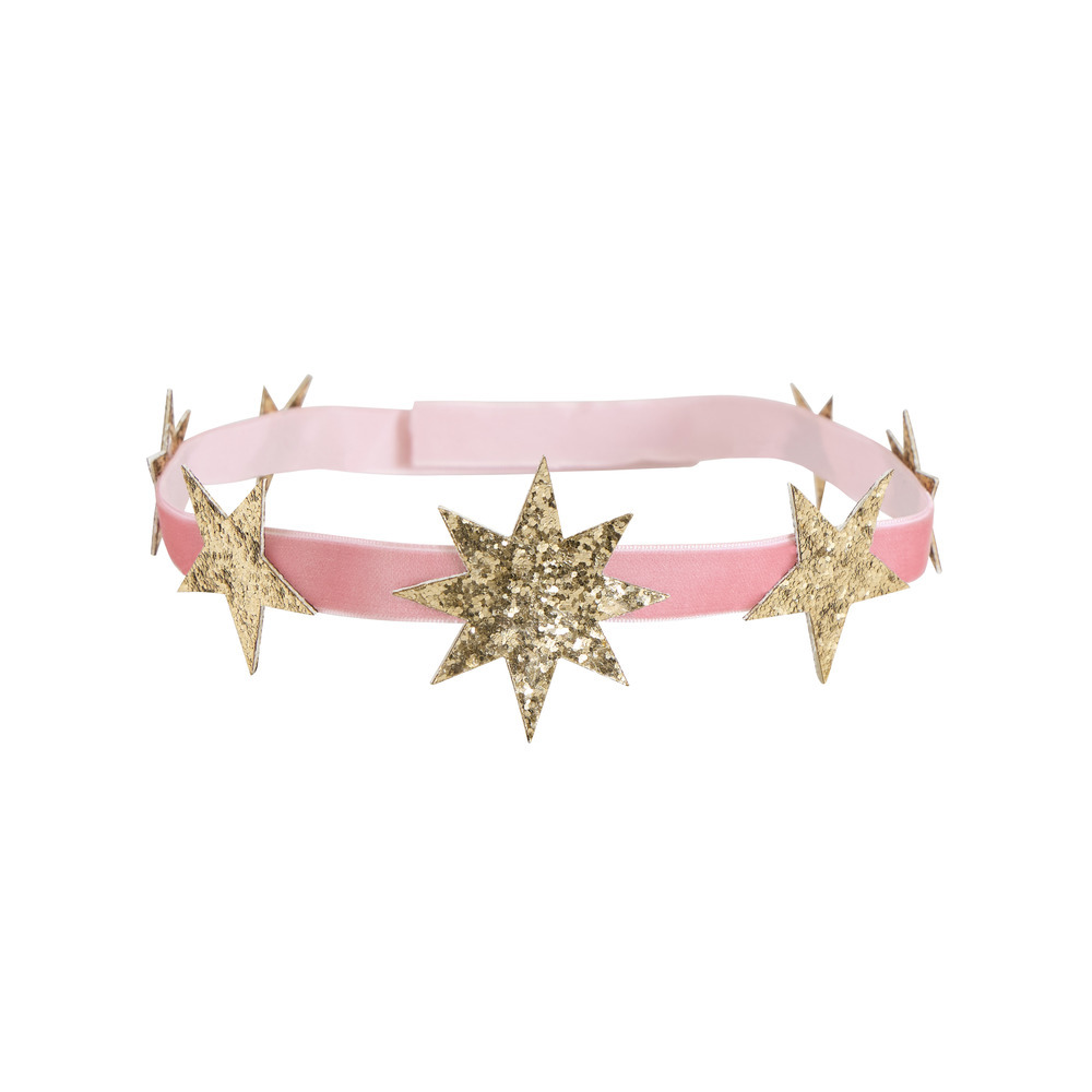 Picture of Celestial Glitter Star Party Crowns (x 8)