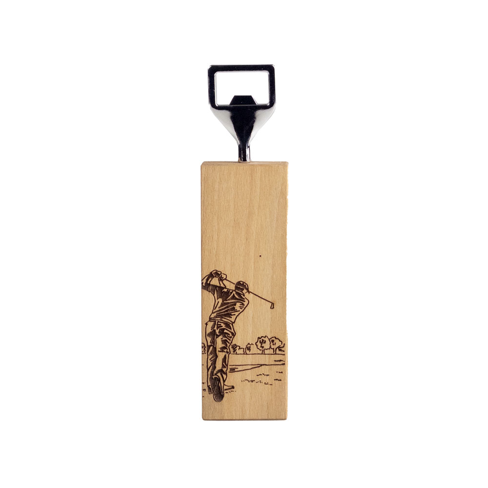 Picture of Beech Bottle Opener - Golf