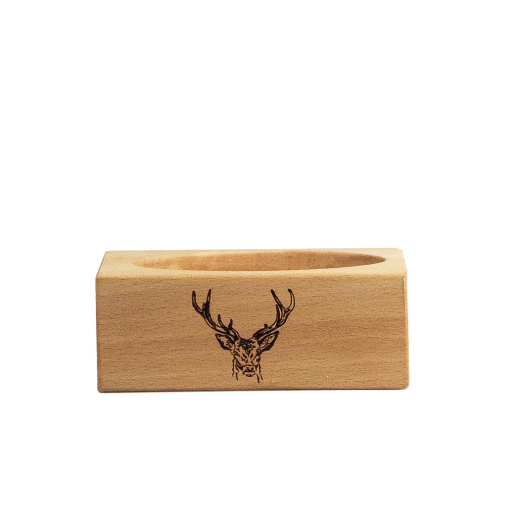 Picture of Beech Wine Bottle Coaster - Stag