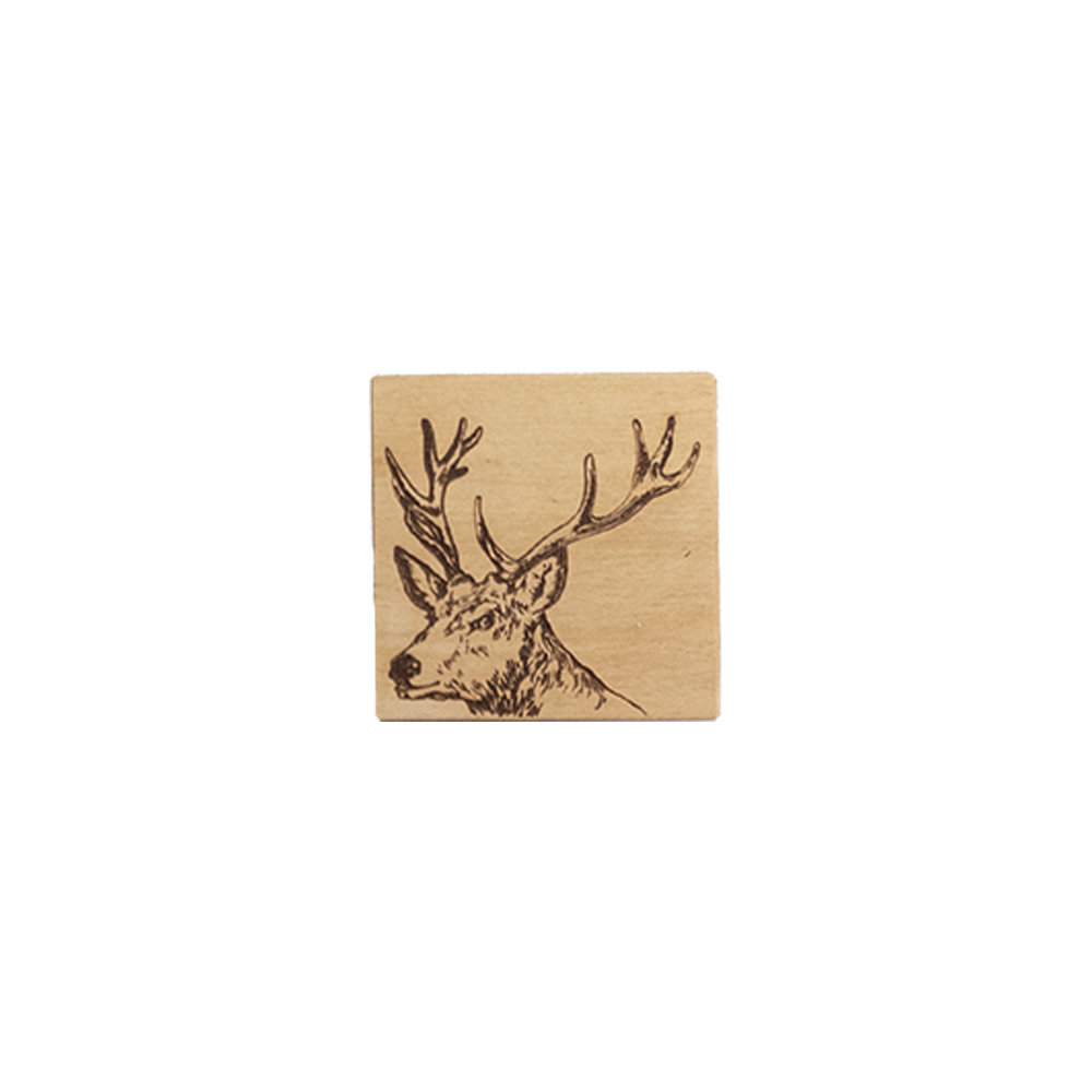 Picture of Beech Single Coaster - Stag