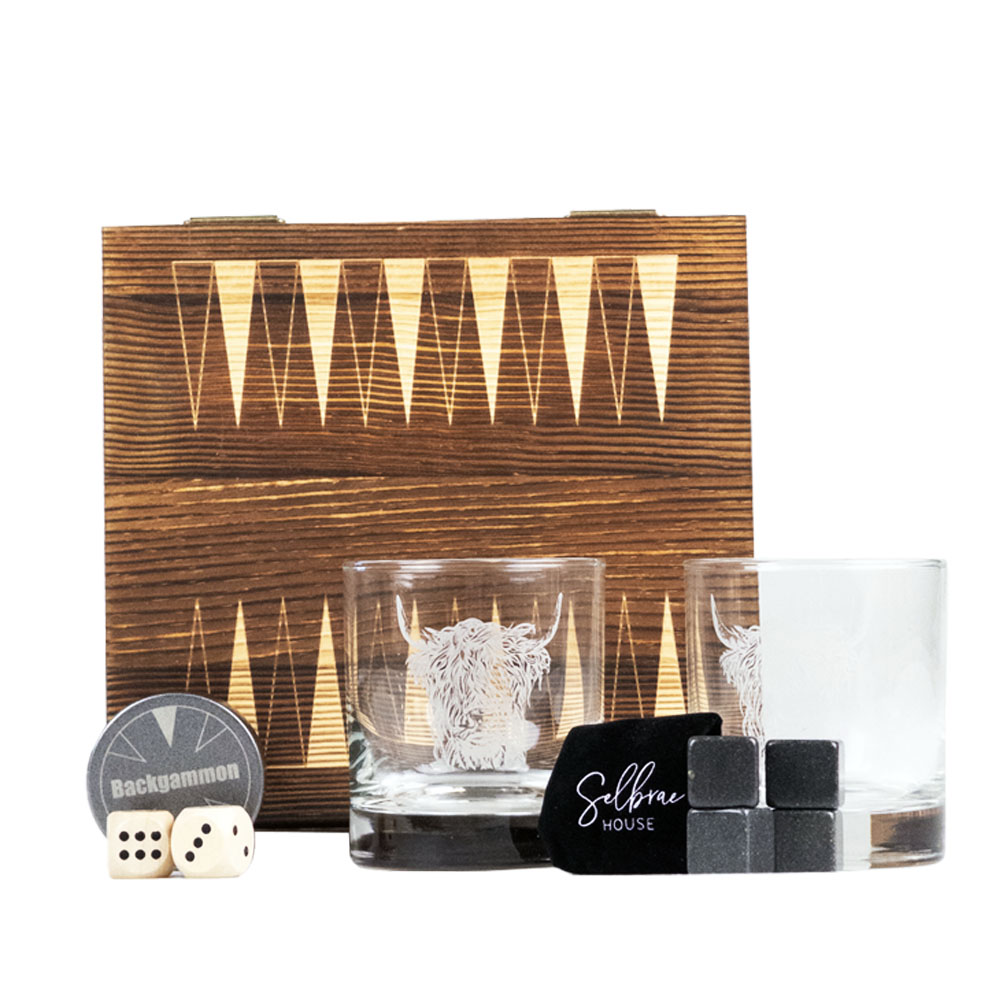 Picture of Backgammon & Glass Set. - HC