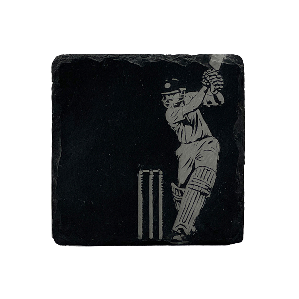 Picture of Single Slate Coaster - Cricket
