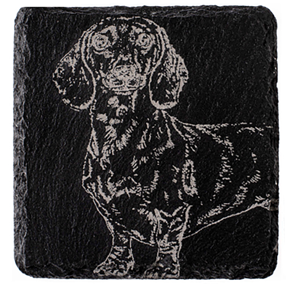 Picture of Single Slate Coaster - Dachshund