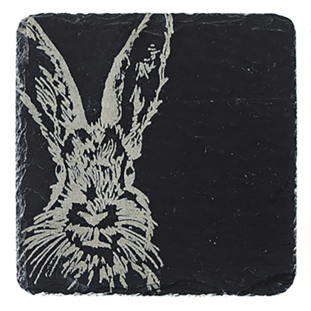 Picture of Single Slate Coaster - Hare