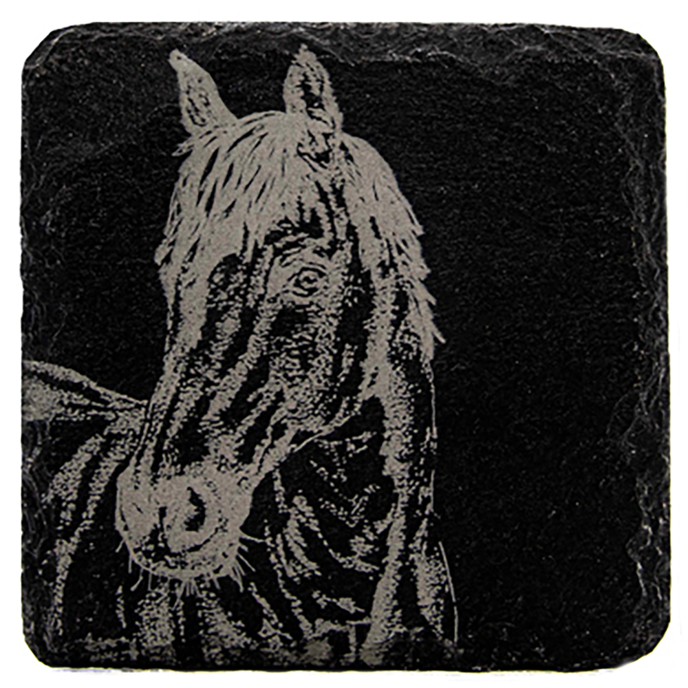 Picture of Single Slate Coaster - Horse