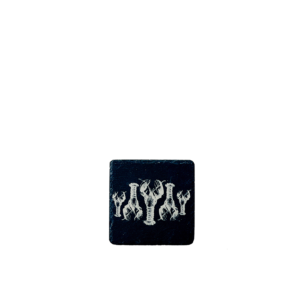 Picture of Single Slate Coaster - Lobster Repeat