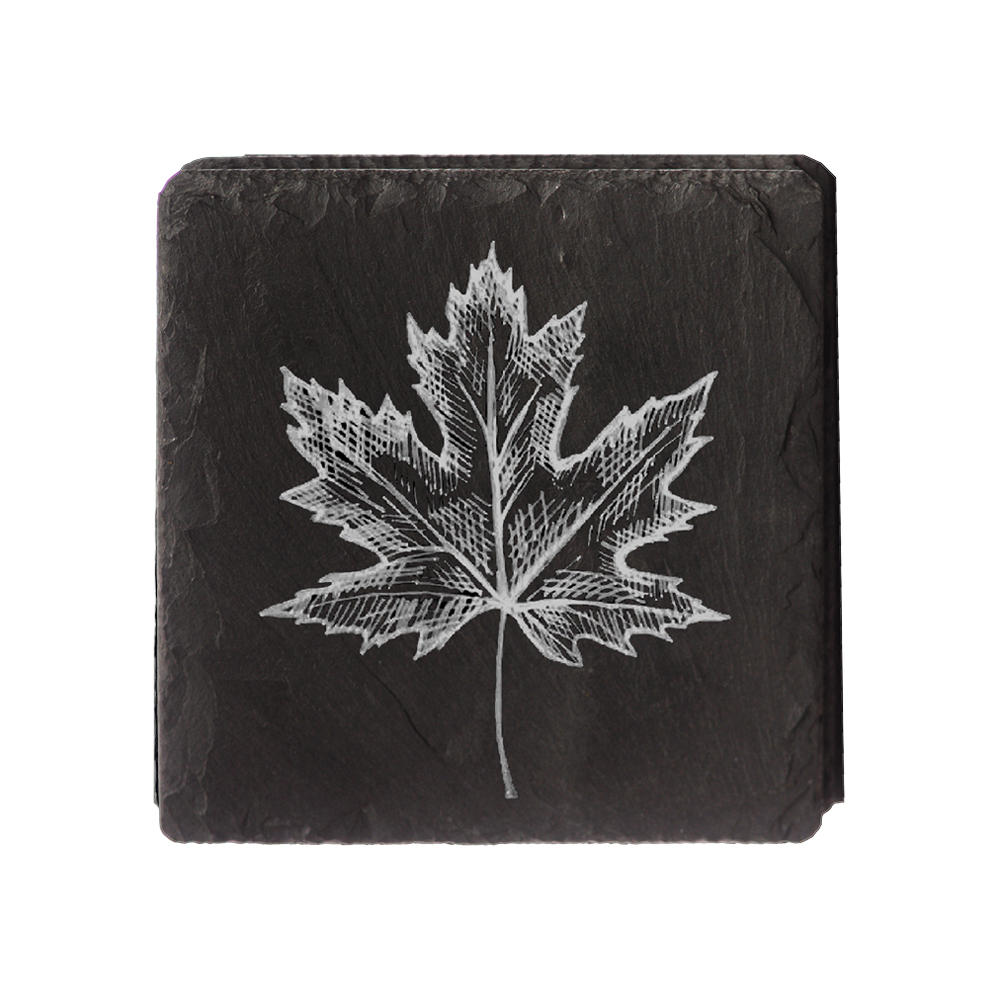 Picture of Single Slate Coaster - Maple Leaf