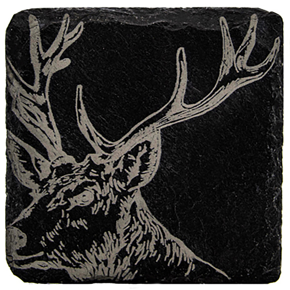 Picture of Single Slate Coaster - Stag