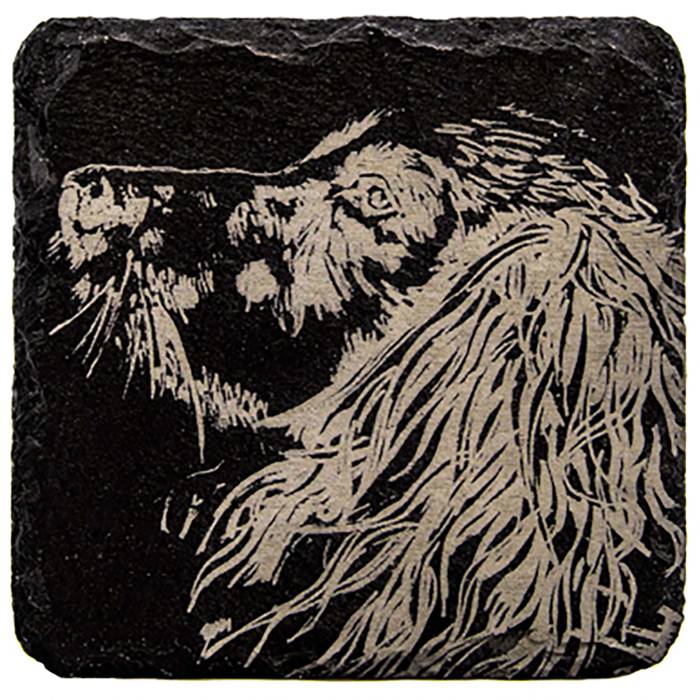 Picture of Single Slate Coaster - Spaniel