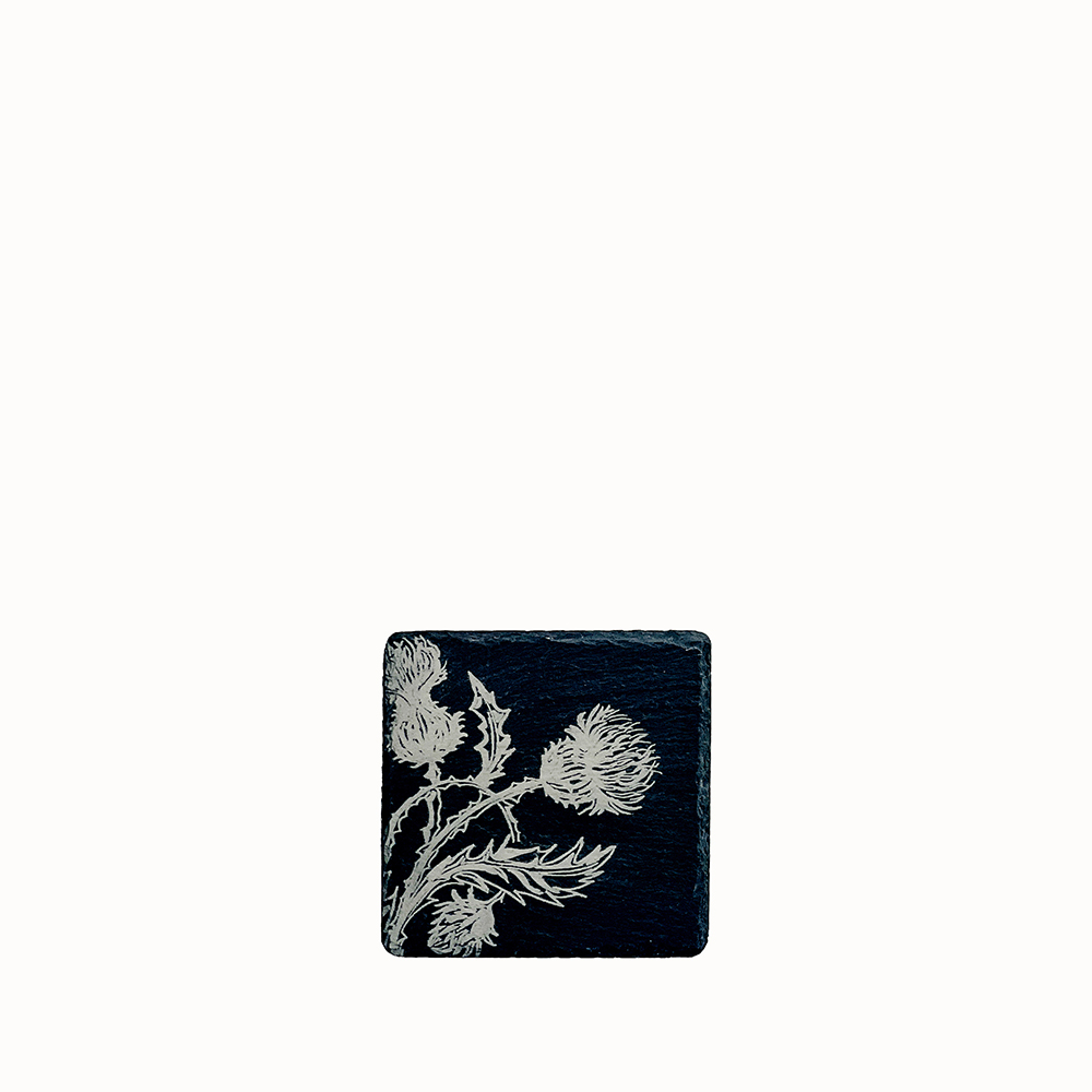Picture of Single Slate Coaster - Thistle Trio