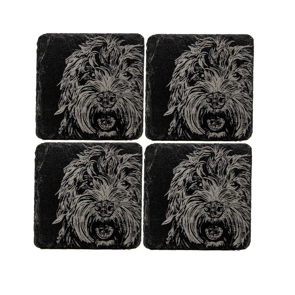 Picture of 4 Cockapoo Slate Coasters