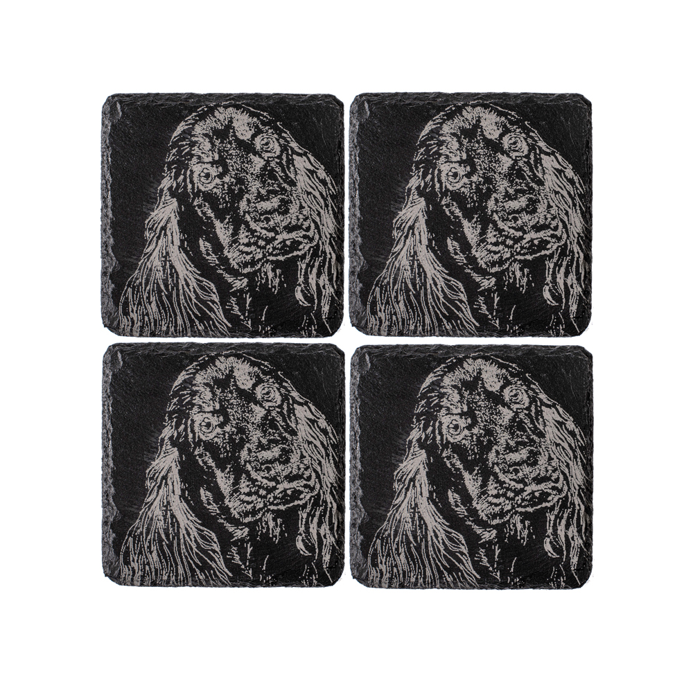 Picture of 4 Cocker Spaniel Slate Coasters