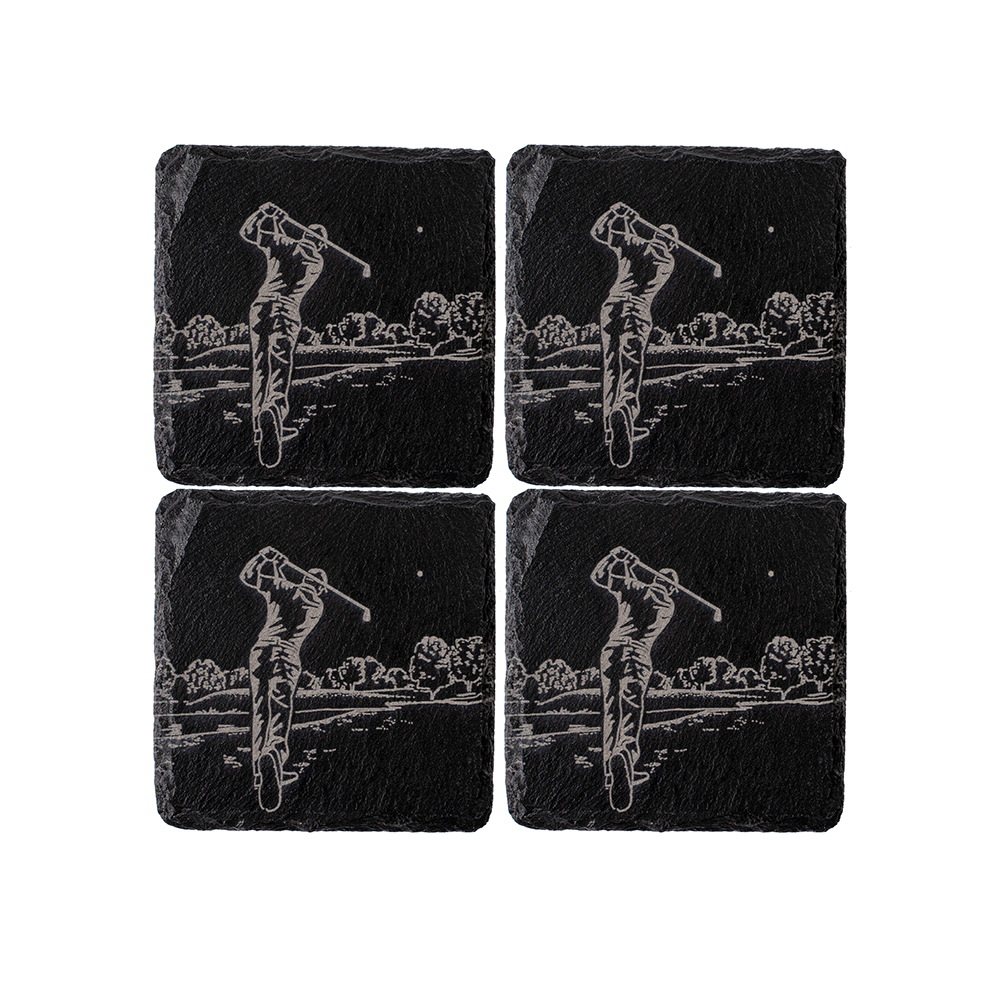 Picture of 4 Golf Slate Coasters