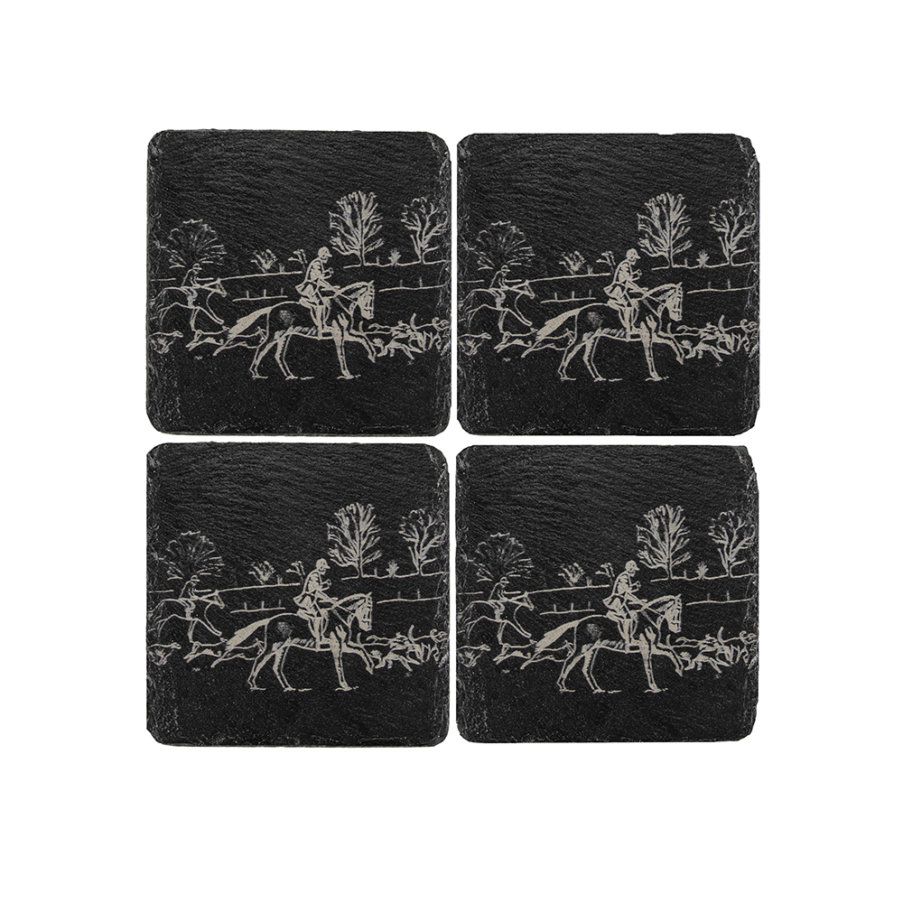 Picture of 4 Hunting Slate Coasters