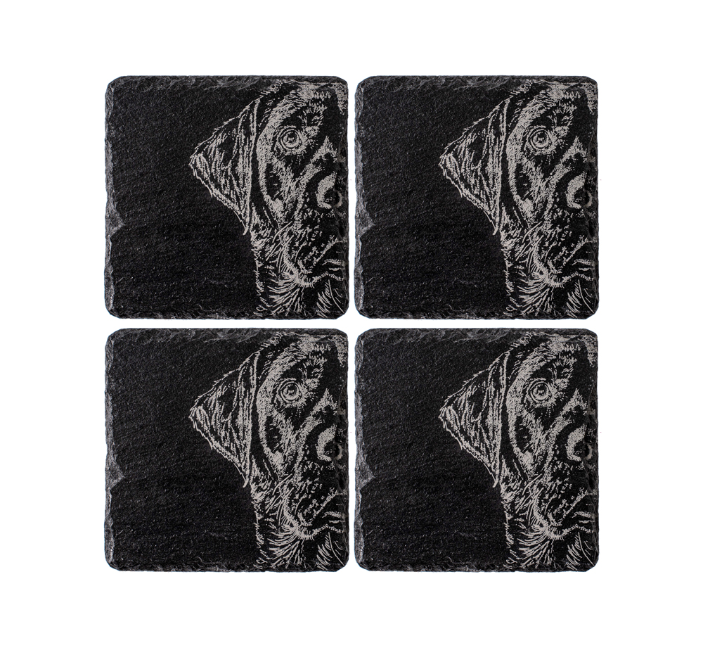 Picture of 4 Labrador Slate Coasters