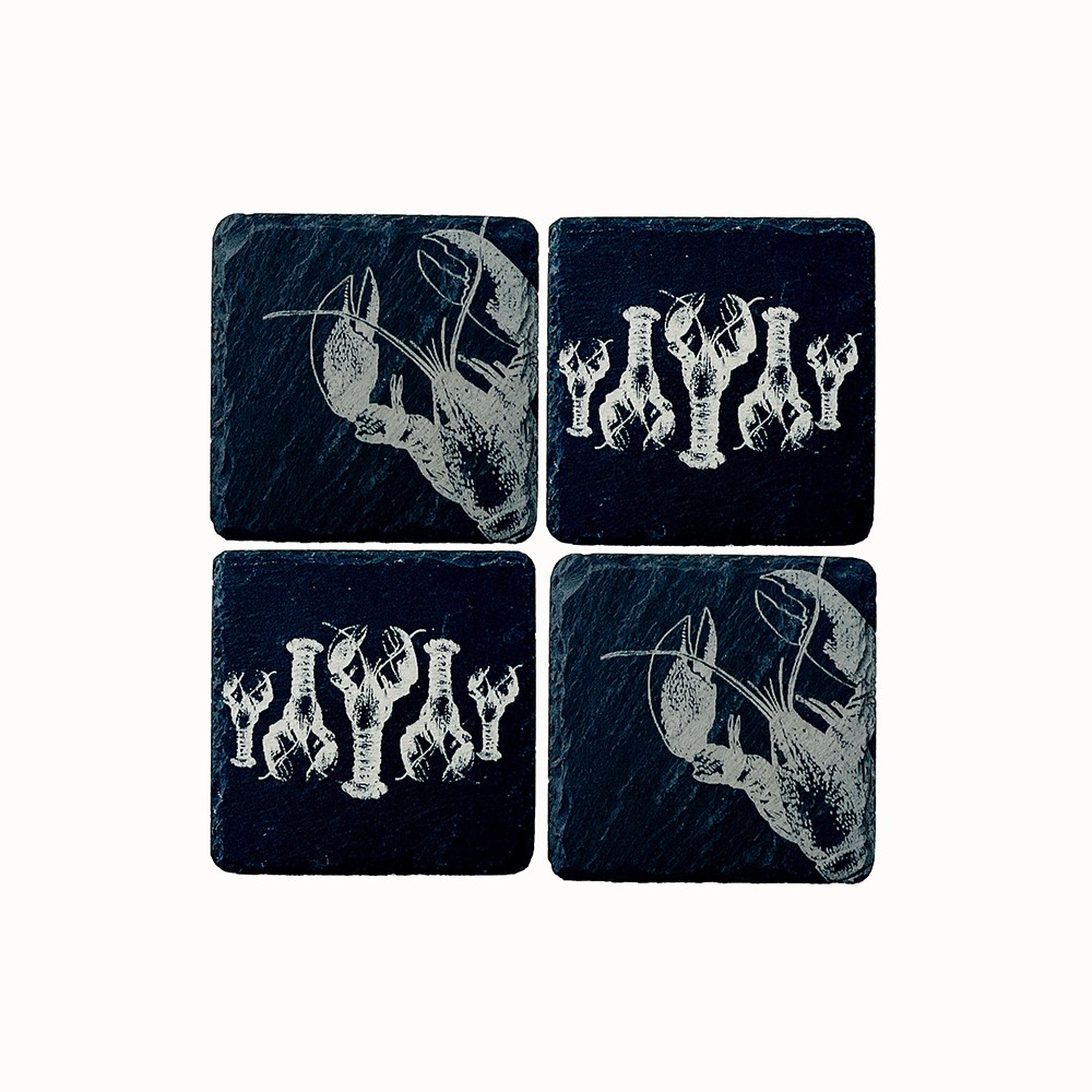 Picture of 4 Slate Coasters - Lobster Mix