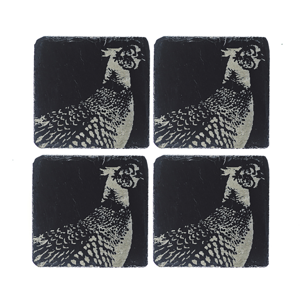 Picture of 4 Pheasant Slate Coasters