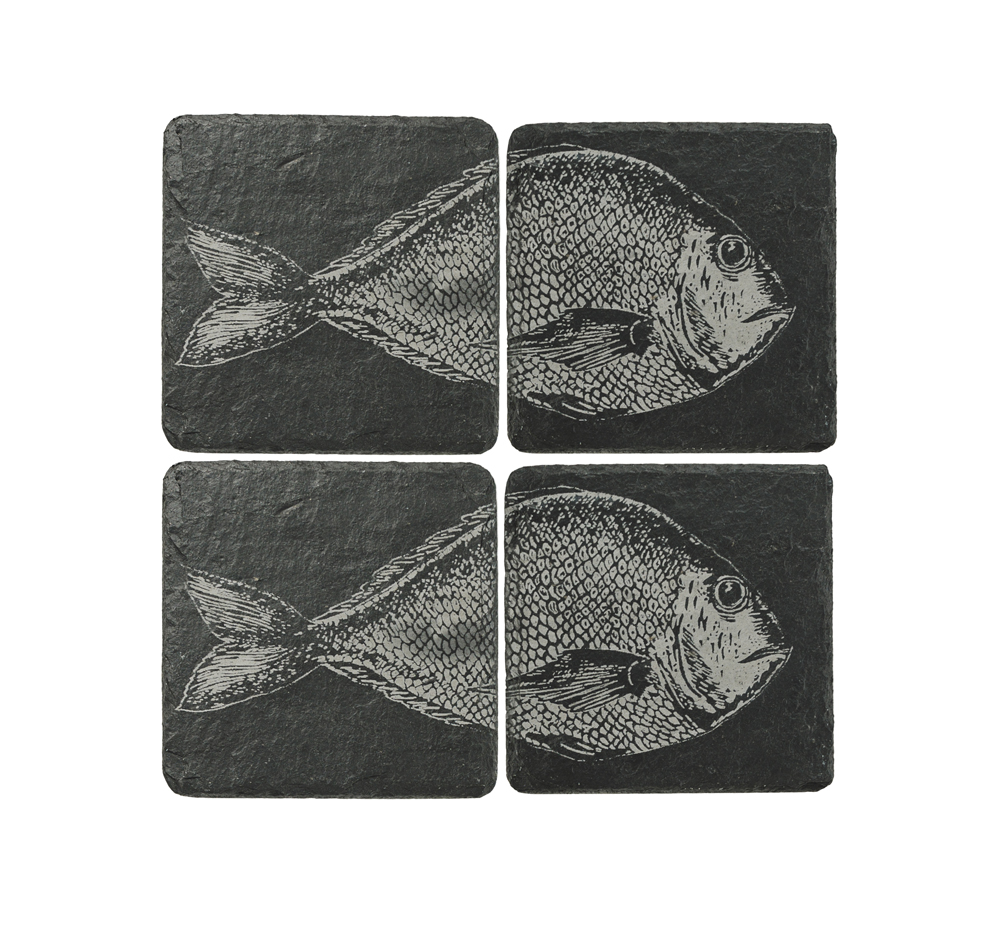 Picture of 4 Snapper Slate Coasters