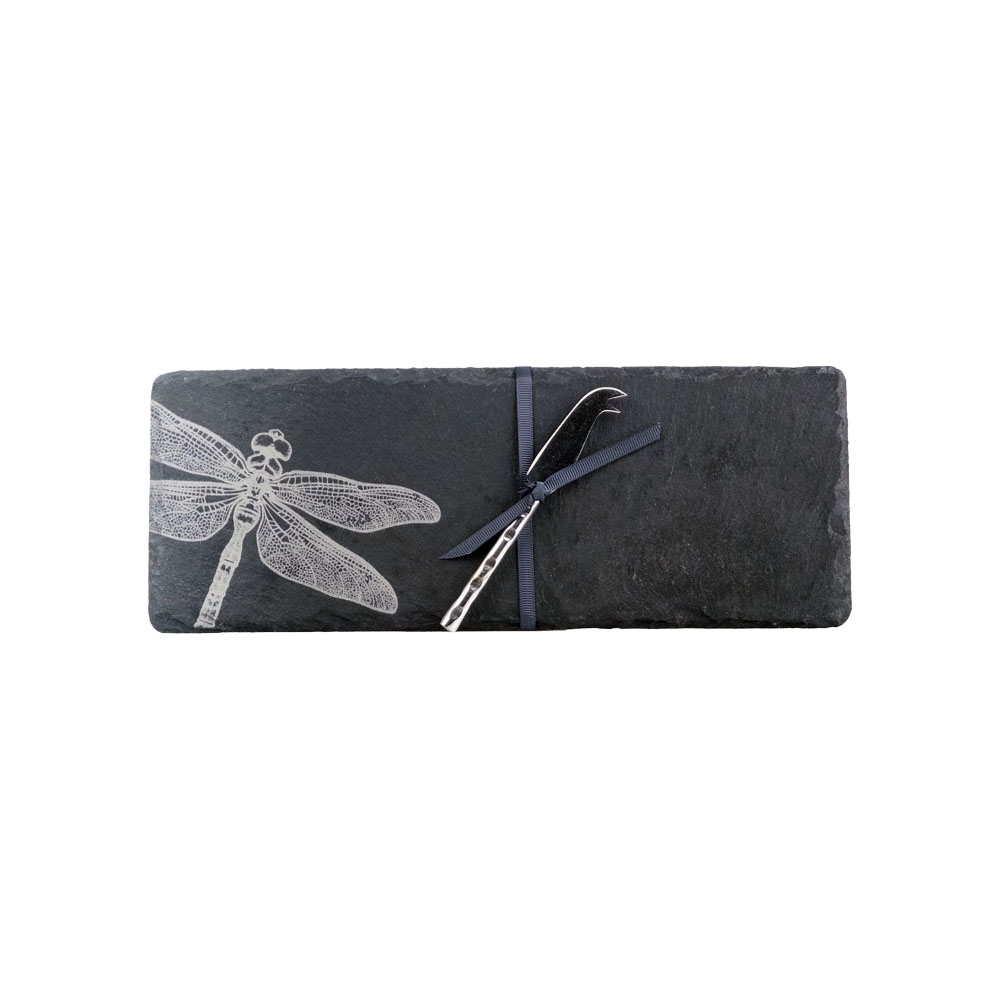 Picture of Single Mini Slate Cheese Board & Knife Set - Drago