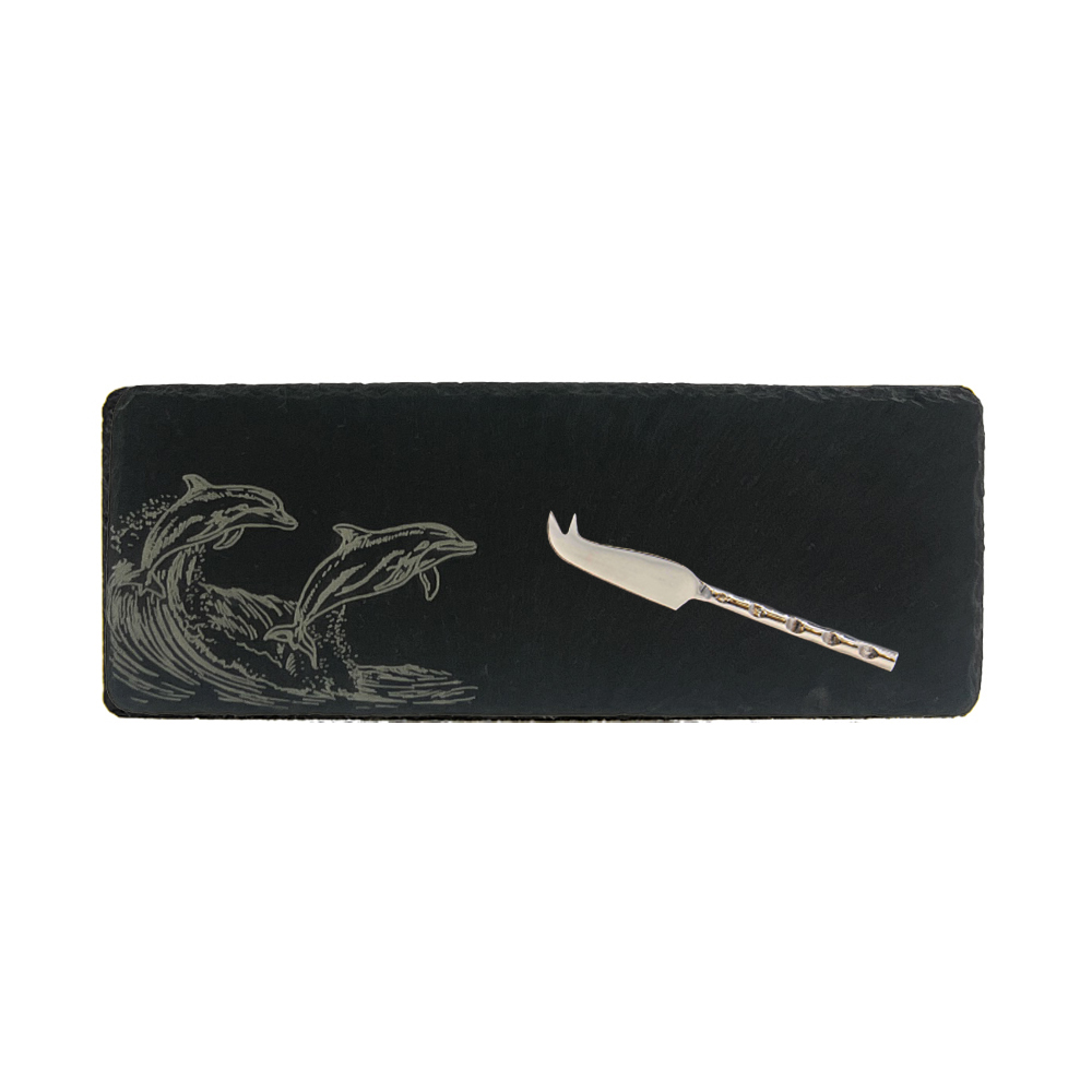 Picture of Single Mini Slate Cheese Board & Knife Set - Dolph