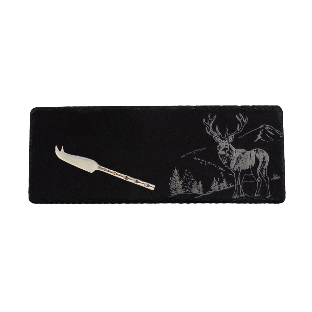 Picture of Single Mini Slate Cheese Board & Knife Set - Sceni
