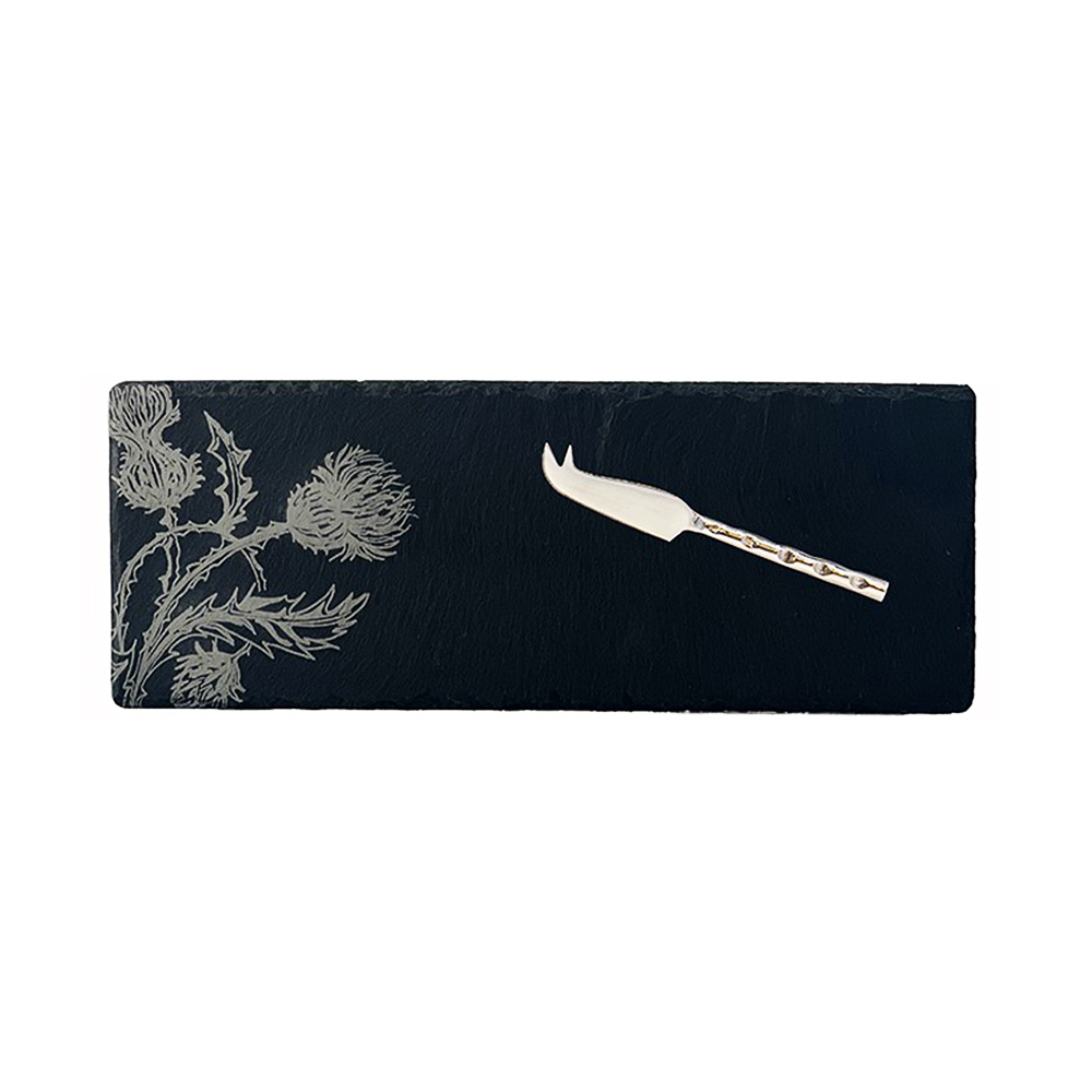 Picture of Single Mini Slate Cheese Board & Knife Set - Thist