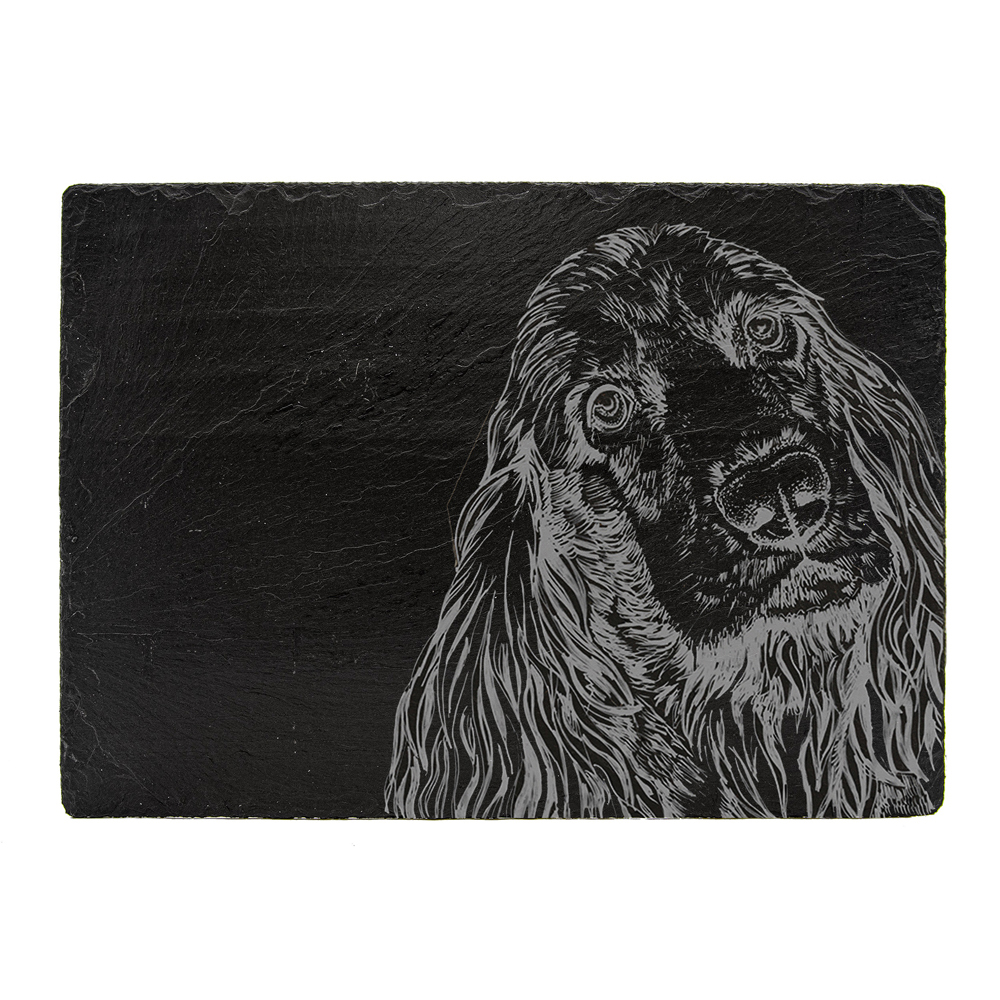 Picture of Cocker Spaniel Slate Cheese Board