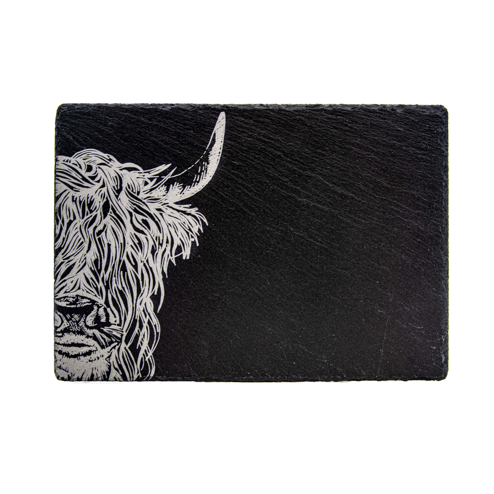 Picture of Highland Cow Slate Cheese Board