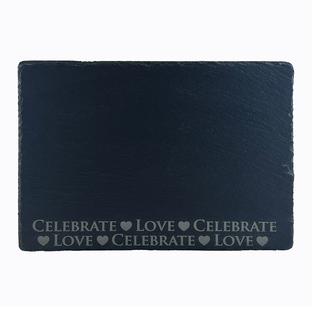 Picture of Love & Celebrate Slate Cheese Board