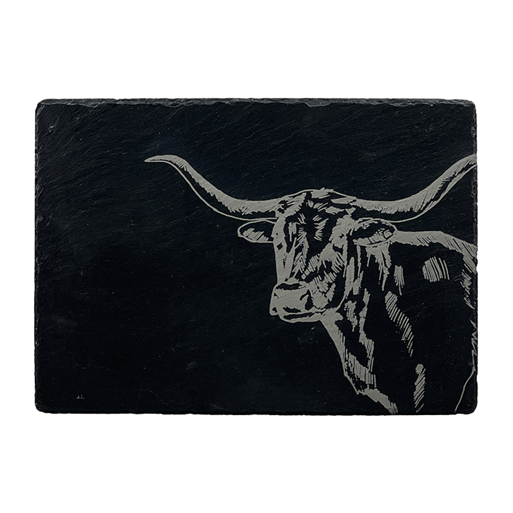 Picture of Slate Cheese Board – Texas Longhorn