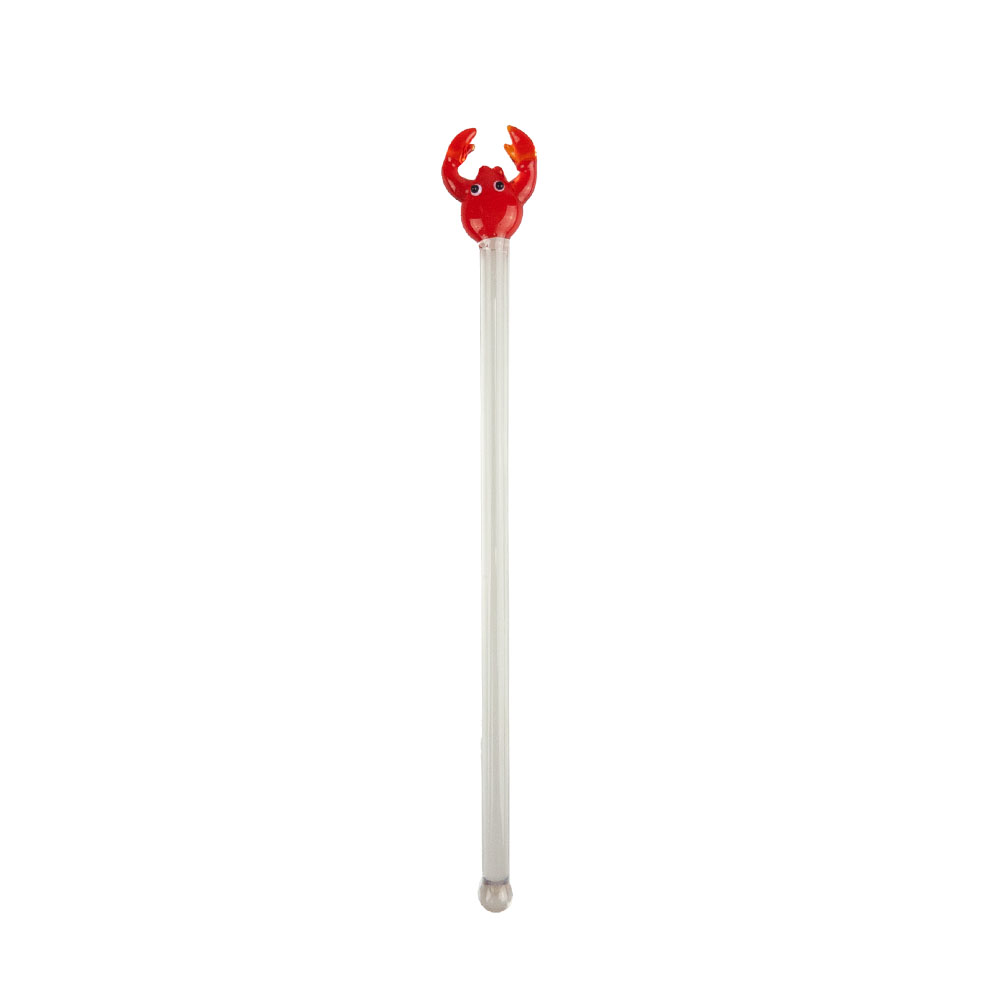 Picture of Glass Drinks Stirrer - Crab