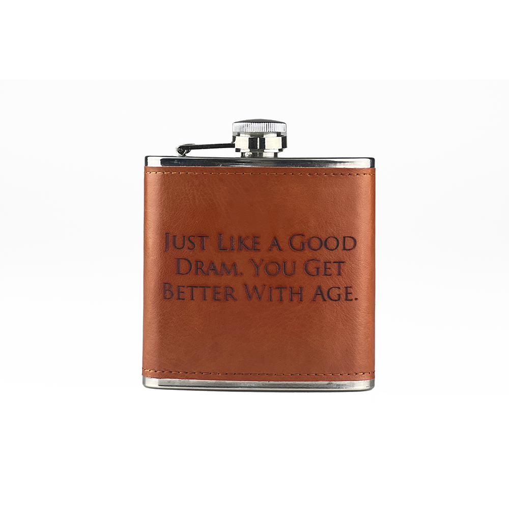 Picture of Good Dram Leather Hip Flask