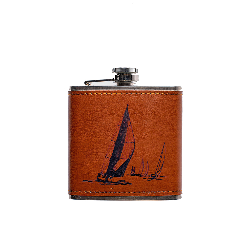 Picture of Leather Hip Flask - Yachting