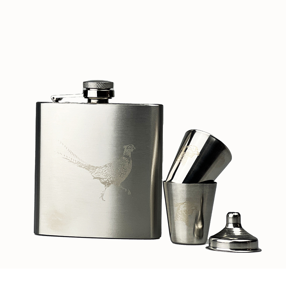 Picture of Pheasant Hip Flask & Cup Set