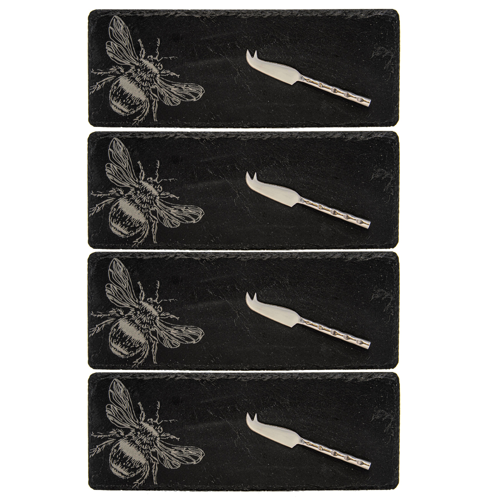 Picture of 4 Bee Mini Cheese Board & Knife Sts