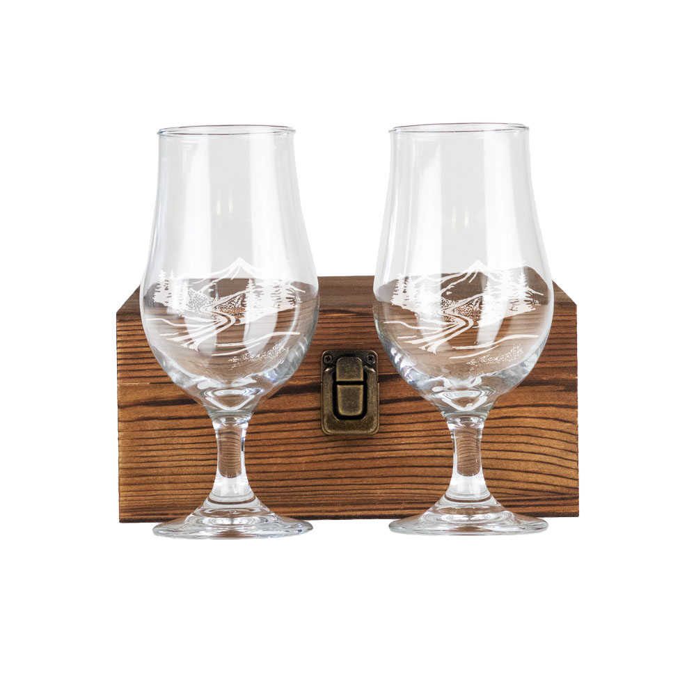 Picture of Set of 2 Beer Glass in Box - Landscape