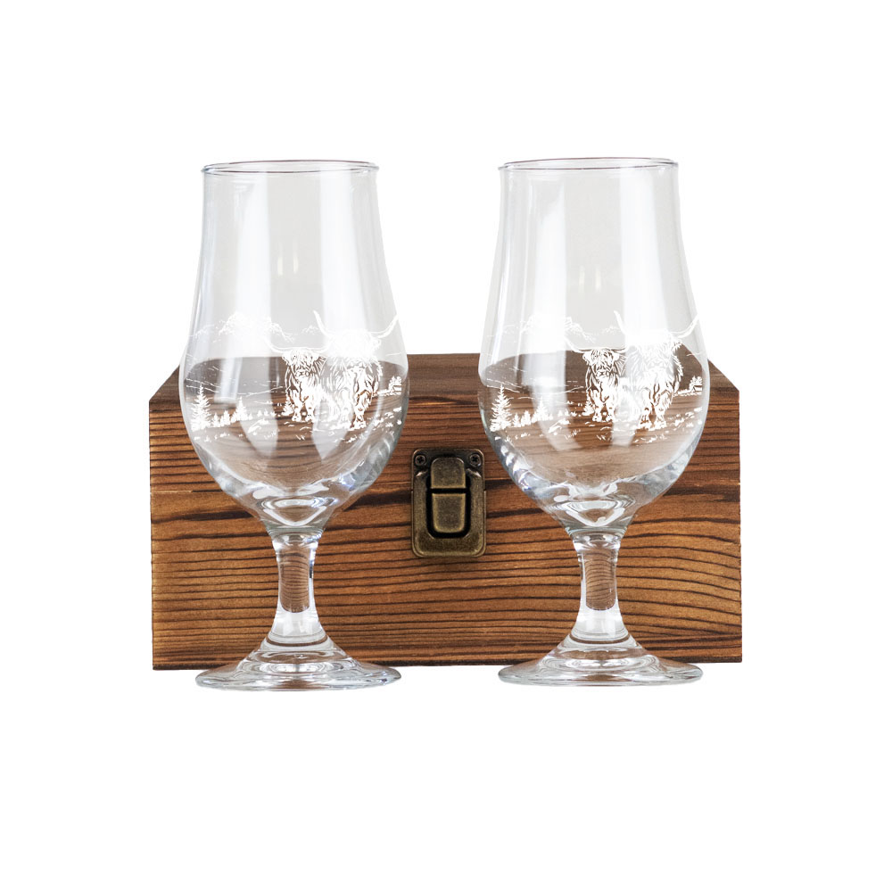 Picture of Set of 2 Beer Glass in Box - HC Scenic