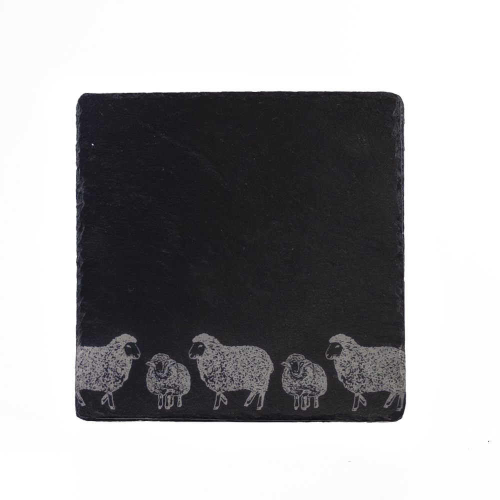 Picture of Slate Pot Stand - Sheep