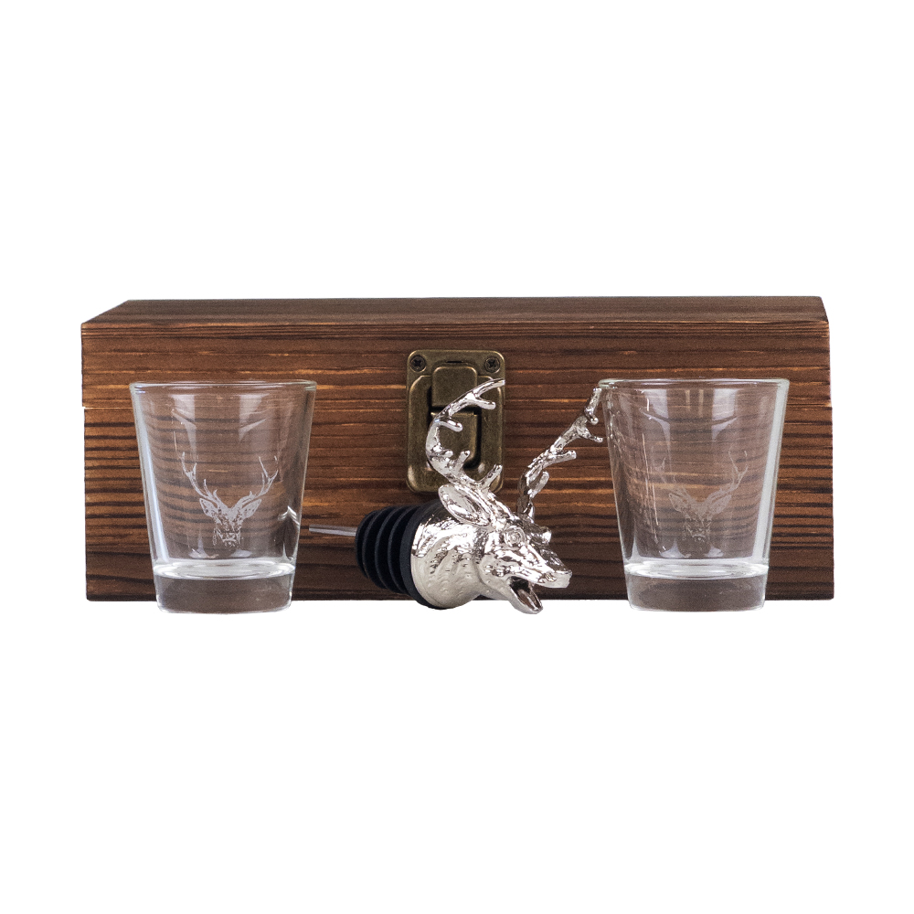 Picture of Stag Drinks Pourer and Shot Glass Set