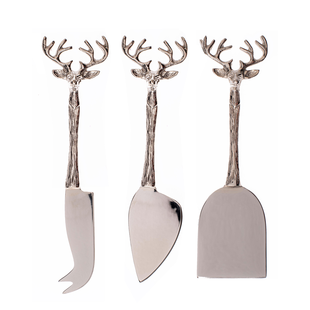 Picture of 3 Stag Cheese Knives