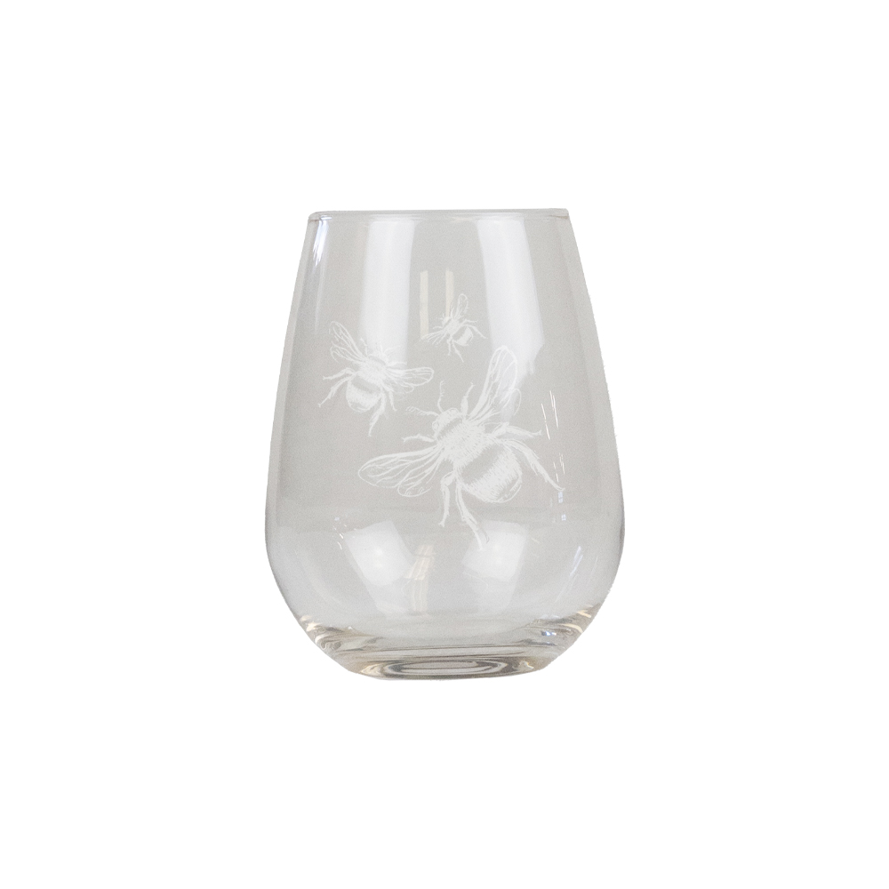 Picture of Single stemless Glass - Bee