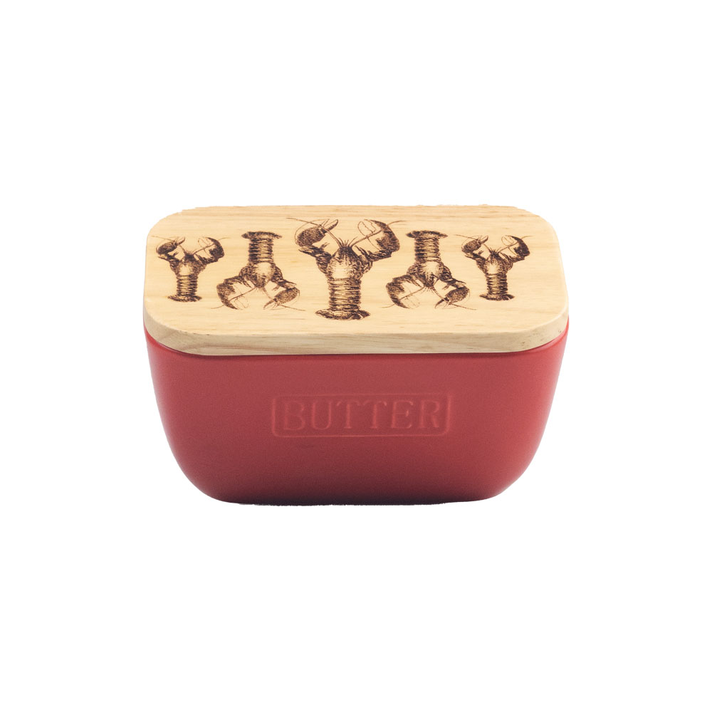 Picture of Red Butter Dish - Lobster