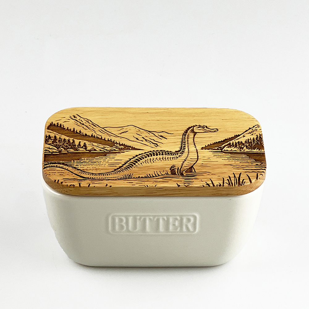 Picture of White Butter Dish - Nessie V2
