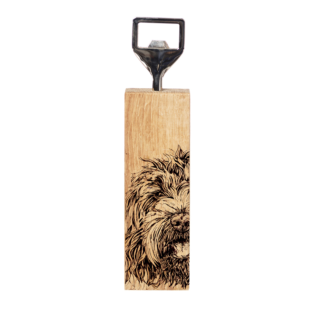 Picture of Cockapoo Oak Bottle Opener